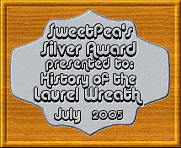 SweatPea Silver award 